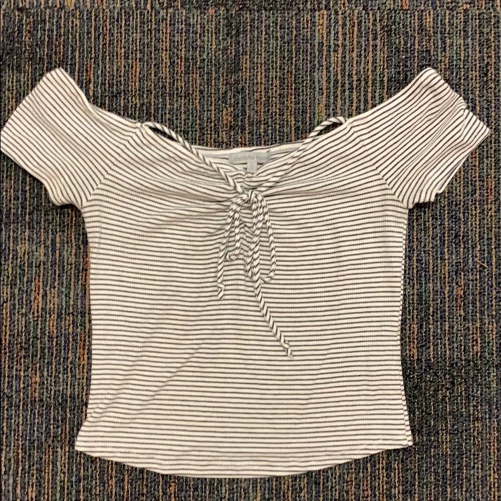 Off the shoulder t-shirt